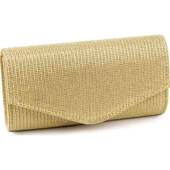 Kabelka Kabelka - psaníčko s lurexem, velké, 3 zlatá zlatá