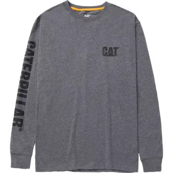 Pánské oblečení Caterpillar CAT LSS tričko s dlouhým rukávem grey