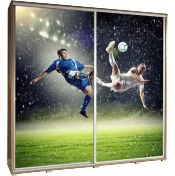 Šatní skříň Skříň Penelopa 205 cm fotbalisté 1