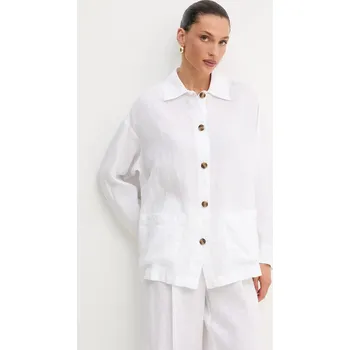 Pánská košile Lněná košile MAX&Co. 2516111035200 bílá 00A, vel. 40