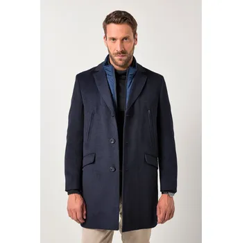 Dámský kabát JP1880, Plus size Kabát JP1880, FLEXNAMIC®, vsadka, klopový límec, do 7XL pro plnoštíhlé nadměrná velikost, 841628130-1452, modrý, 3XL, Plus size oblečení, Oblečení pro vysoké muže, Nadměrné velikosti, Oblečení pro plnoštíhlé.