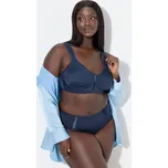 Ulla Popken, Plus size Wellness podprsenka, mikrovlákno, bez kostic, košíčky C-E pro plnoštíhlé nadměrná velikost, 812319130-1120, modrý, 85F, Nadměrné velikosti, Plus size oblečení, Oblečení pro boubelky, Oblečení pro baculky, Oblečení pro plnoštíhlé, Ob