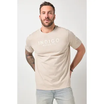 Pánské tričko JP1880, Plus size Tričko JP1880, krátké rukávy, výšivka na hrudi, do 8XL pro plnoštíhlé nadměrná velikost, 846127310-1455, hnědý, 6XL, Plus size oblečení, Oblečení pro vysoké muže, Nadměrné velikosti, Oblečení pro plnoštíhlé.