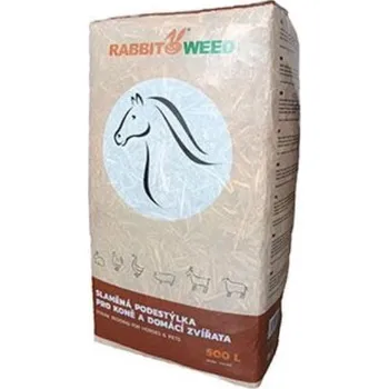 Podestýlka pro hlodavce Podestýlka slaměná pro koně a zvířata RabbitWeed 250l