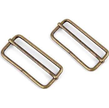 Posunovač na popruhy šíře 50 mm, barva 2 staromosaz