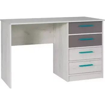 Kancelářská sestava Psací Stůl Rest 120 cm Seda/Dub Bila