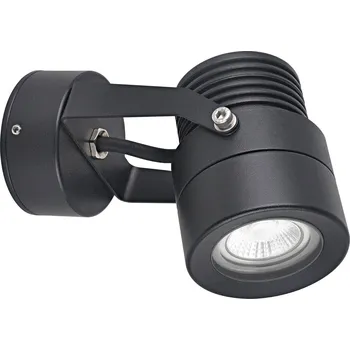 Venkovní osvětlení LCD Venkovní stropní svítidlo 5119, černé, Ø 7 cm, kov, IP54, GU10 černá 1 x 35 W - Doprava zdarma