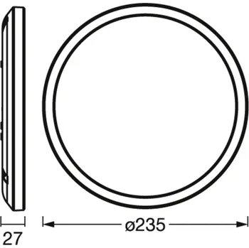 Lampička OSRAM SMART+ WiFi ORBIS ULTRA SLIM BACKLIGHT bílá Ø24cm RGBW - Doprava zdarma
