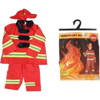 Karnevalový kostým Set karneval - hasič M 110-120 cm