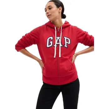 Dámská mikina Dámská mikina GAP V-FRCH EXC LOGO SHERPA XXS Červená, Bílá, Černá