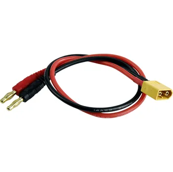 RC vybavení Amewi nabíjecí kabel [1x banánková zástrčka 4 mm - 1x XT60] 20 cm 28231