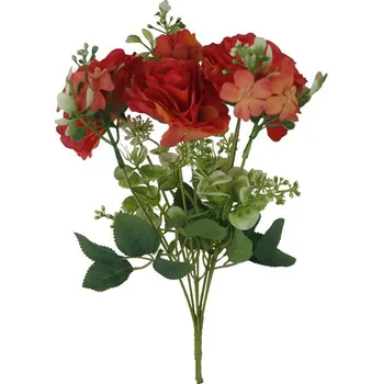 umělá květina Kytice pivoňky+ čemeřice X8172-37