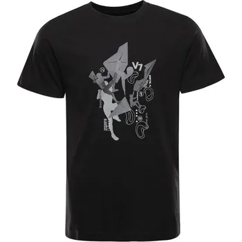 Pánské tričko Pánské triko ALPINE PRO NESAD M Černá, Šedá