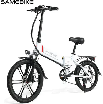 SAMEBIKE Skládací elektrický moped SAMEBIKE 20LVXD30-II baterie 48V 10AH BÍLÁ 2025