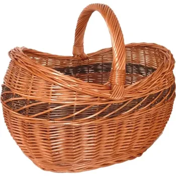 Košík nákupní proutěný 50x35 cm