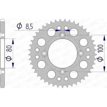 Nářadí na motocykly Hliníkové ultralehké zadní kolo AFAM 11101 - 420 11101N-36