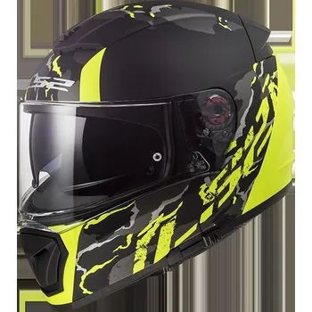 Helma na motorku LS2 FF390 BREAKER FELINE MATT HI VIS YELLOW (103902954) (Velikost: S) 103902954