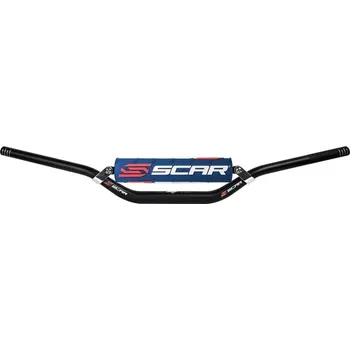 Nářadí na motocykly SCAR řídítka černá/tmavě modrá podložka S9012DKBL