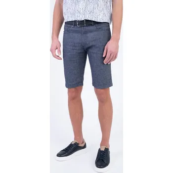 Pánská móda Bavlněné šortky se lnem V přiléhavém střihu 189162