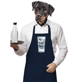 Kuchyňská zástěra Bastard Po kalíšku zástěra Navy