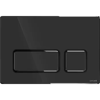 Splachovací tlačítko CERSANIT Flush Plate BLOCK GUN Shiny Metal K97-0447