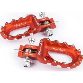 Nářadí na motocykly Opěrky nohou S3 Hard Rock Aluminium Orange ESK-463-O