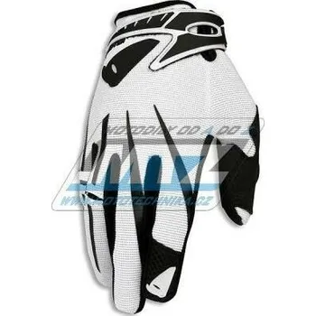 Moto rukavice Rukavice motokros UFO CLUSTER - černo-bílé - velikost XL (Velikost: XL) UF4385-02-XL