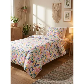 Pokrývka hlavy Sinsay - Květovaný povlečovací set - vícebarevná - 043IK-MLC - 043IK-MLC-ONE