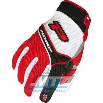 Rukavice motokros PROGRIP 4010/14 - červené - velikost S (Velikost: S) PG4010/04-S