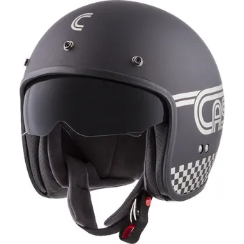 Helma na motorku přilba Oxygen Rondo, CASSIDA (černá matná/stříbrná) (Velikost: XS) 2H470196