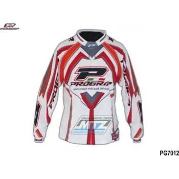 Moto dres Dres motokros PROGRIP 7012 TOP WHITE - velikost M (Velikost: XL) PG7012-TW-M