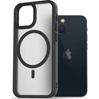 Pouzdro na mobilní telefon AlzaGuard Matte Case Compatible with MagSafe pro iPhone 13 Mini černý