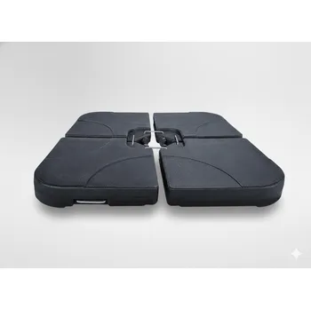 Slunečník Garden Line ZÁKLAD PRO SLUNEČNÍK 50 x 50 x 7,5 CM 4-DÍLNÝ ČERNÝ *5013