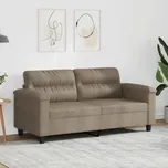 vidaXL 2místná pohovka taupe 140 cm tkanina z mikrovlákna
