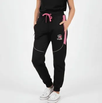 Dívčí oblečení SOFTSHELLOVÉ TEPLÁKY ZATEPLENÉ GK8651 Velikost: 146, Barva: Černá/ růžová