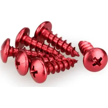 Motodoplněk Šrouby PUIG ANODIZED 2542R červená M6 x 20mm (6ks) 2542R