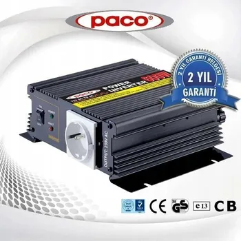 Měnič napětí Měnič Napětí PACO 600W 12V DC na 230V AC | Modifikovaná sinusoida Sada
