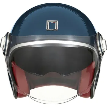 Helma na motorku přilba HERITAGE, NOX PREMIUM (petrolejová modrá) 2024 (Velikost: XL) CASQNHERITAGEBLEUPETROLE