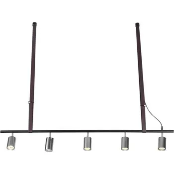 Závěsné svítidlo AZzardo Biram black/chrom AZ2638 GU10 5x33W IP20 120cm černo-chromové