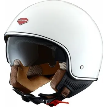 Helma na motorku Moto přilba ASTONE MINIJET S RETRO bílá (Velikost: S) MCF_8631