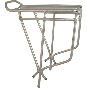 Cyklistika trubkový nosič brašen ALLOY LUGGAGE RACK, OXFORD (stříbrný) LC681S