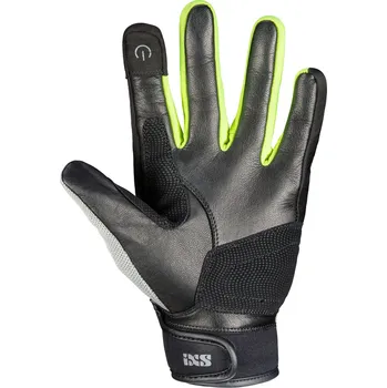 Sport Klasické rukavice iXS EVO-AIR X40464 černo-světle šedo-neonově žlutá L X40464-395-L