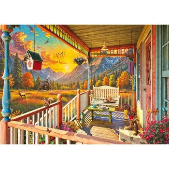Puzzle SCHMIDT Puzzle Horská veranda 1000 dílků