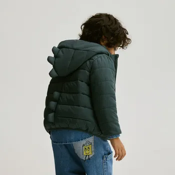 Chlapecká bunda Reserved - Bunda s kapucí - tmavě zelená - 830HF-79X - 830HF-79X-98