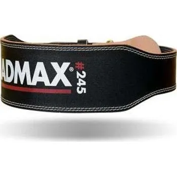 Fitness MadMax Fitness opasek celokožený 245 - černý