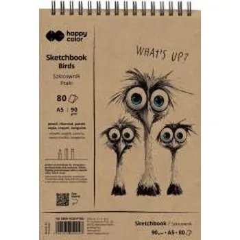 Set školních potřeb Szkicownik na spirali A5/80K 90g HAPPY COLOR