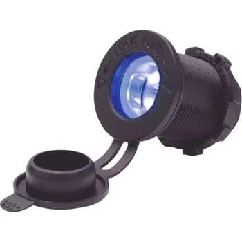 Napájecí kabel Napájecí zdířka 12V DS1011L prosvětlená, modrá