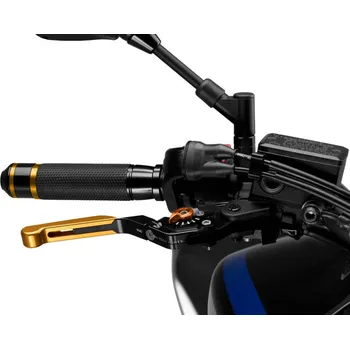 Motodíl Páčka brzdy bez adaptéru PUIG 3.0 14ONT rozšiřitelná skládací zlatá/oranžová 14ONT