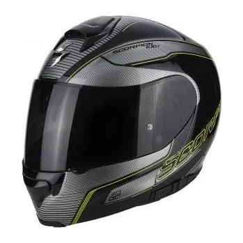 Helma na motorku Moto přilba SCORPION EXO-3000 AIR STROLL černo/stříbrno/neonově žlutá (Velikost: XS) MCF_10077