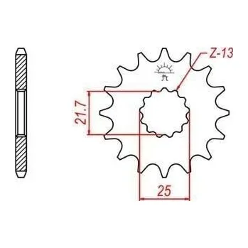 Řetězová sada pro motocykl Řetězové kolečko JT JTF 565-16 16 zubů, 520 YAMAHA YZF-R3 2015-2020